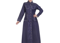 Momin Libas Women’s Liyana Long Dress Denim Abaya