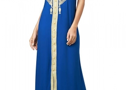 Muslim Abaya Caftan Dubai Dress for Women Islamic Clothing Rayon Gown Jalabiyas