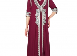 Muslim Dress Dubai Kaftan for Women Half Sleeve Arabic Long Dress Abaya Islamic Clothing Girls Caftan Jalabiya 2pcs