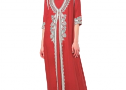 Muslim Dress Dubai Kaftan for Women Half Sleeve Arabic Long Dress Abaya Islamic Clothing Girls Caftan Jalabiya 2pcs