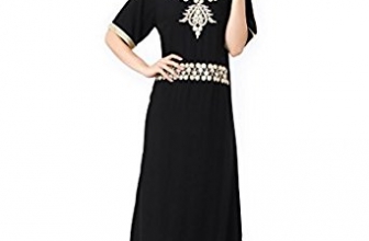 Muslim kaftan dubai half sleeve dress with embroidery for women Islamic clothing rayon gown jalabiyas Baya