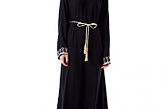 Muslim kaftan dubai long sleeve dress for women Islamic clothing rayon gown jalabiyas Baya