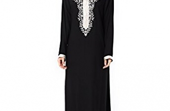 Muslim kaftan dubai long sleeve dress with embroidery for women Islamic clothing rayon gown jalabiyas Baya