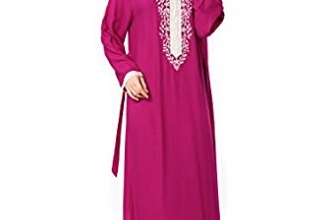 Muslim kaftan dubai long sleeve dress with embroidery for women Islamic clothing rayon gown jalabiyas Baya