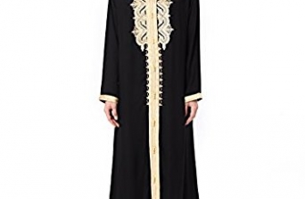 Muslim kaftan dubai long sleeve dress with embroidery for women Islamic clothing gown abaya for girls Baya