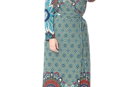 Muslim Women Long Sleeve Dress Islamic Clothing Dubai Kaftan Plus Size Maxi Casual Abaya Turkish Caftan