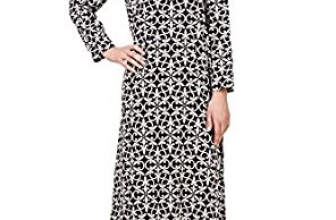 MyBatua Printed Crepe Abaya, Casual and Formal Wear Dress Islamic Clothing MyBatua