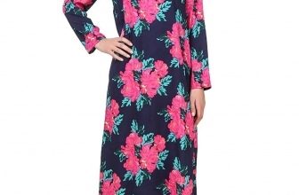 MyBatua Printed Crepe Abaya, Casual and Formal Wear Dress Islamic Clothing
