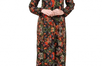 MyBatua Printed Crepe Abaya, Casual and Formal Wear Dress Islamic Clothing