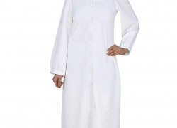 MyBatua Women’s Azzeza Hajj Prayer Abaya Islamic Dress in White