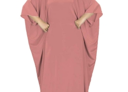 MyBatua Women’s Muslim Kaftan, Free Size Abaya, Dubai Maxi Dress, Islamic Clothing KF-001