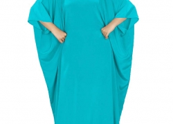 MyBatua Women’s Muslim Kaftan, Free Size Abaya, Dubai Maxi Dress, Islamic Clothing KF-001