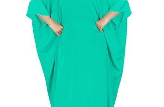 MyBatua Women’s Muslim Kaftan, Free Size Abaya, Dubai Maxi Dress, Islamic Clothing KF-001