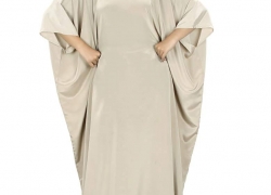MyBatua Women’s Muslim Kaftan, Free Size Abaya, Dubai Maxi Dress, Islamic Clothing KF-001