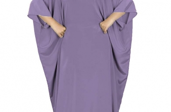 MyBatua Women’s Muslim Kaftan, Free Size Abaya, Dubai Maxi Dress, Islamic Clothing KF-001