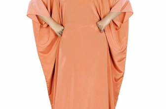 MyBatua Women’s Muslim Kaftan, Free Size Abaya, Dubai Maxi Dress, Islamic Clothing KF-001
