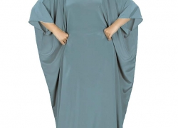 MyBatua Women’s Muslim Kaftan, Free Size Abaya, Dubai Maxi Dress, Islamic Clothing KF-001