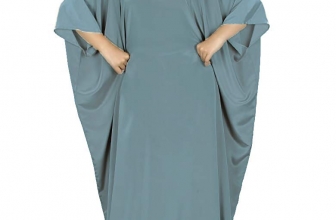 MyBatua Women’s Muslim Kaftan, Free Size Abaya, Dubai Maxi Dress, Islamic Clothing KF-001