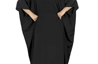 MyBatua Women’s Muslim Kaftan, Free Size Abaya, Dubai Maxi Dress, Islamic Clothing KF-001
