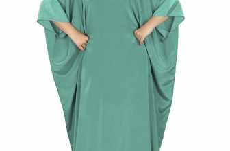 MyBatua Women’s Muslim Kaftan, Free Size Abaya, Dubai Maxi Dress, Islamic Clothing KF-001