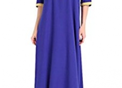 Outtop Womens Casual Loose Muslim Dress Islamic Clothing Rayon Gown Maxi Dresses Outtop