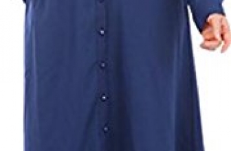 Pandapang Womens Islamic Muslim Abaya Long Sleeve Crewneck Maxi Dress Pandapang