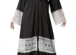 Pivaconis Women’s Long Sleeve Solid-Colored Fashion Islamic Chiffon Maxi Dress Pivaconis