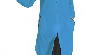 Plaid&Plain Women’s Summer Chiffon Muslim Kaftan Abayas Shirt Dress Blouses