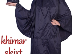 Pocket abaya dress hijab jilbab khimar. Islamic prayer suit skirt scarf by Ajar