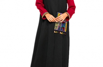 Qiaojiaren Women’s Muslim Clothing Casual Long Sleeve Long Dress Abaya Islamic Costume Arab Muslim Maxi Dress