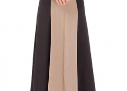 SportsX Womens Stitch Long Sleeve Turkey Muslim Abaya Dress