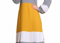 teba Muslim Women’s Dress Pure Egyptian Crepe Abaya Set Islamic (Rawan)
