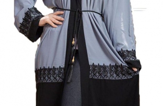 teba Muslim Women’s Dress Pure Egyptian Crepe Abaya Set Islamic (wessal)