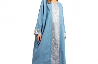 TOTOD New Arriver Women Sequin Long Dress Islamic Muslim Middle East Robe Long Sleeve Dresses