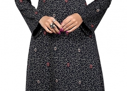 Trendyfashionmall Women’s Trendy Printed Round Neck Kaftans Abayas Multiple Colors & Designs TrendyFashionMall