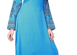 Trendyfashionmall Women’s Trendy Printed Round Neck Kaftans Abayas Multiple Colors & Designs TrendyFashionMall