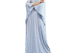 Wensy Clearance Women Solid Bandage Long Dress Islamic Muslim Middle East Maxi Robe Dresses