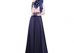 Women’s Kaftan Abaya Jilbab Islamic Muslim Long Sleeve Maxi Dress Aro Lora