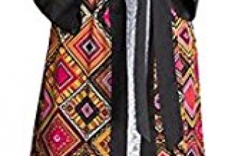 WSPLYSPJY Women’s Casual Folk Muslim Islamic Abayas Dress WSPLYSPJY-women clothes