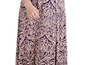 WSPLYSPJY Women’s Long Sleeve Crewneck Muslim Islamic Abayas Lace Maxi Dress WSPLYSPJY