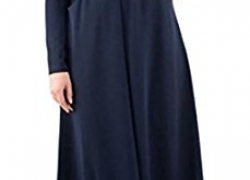 WSPLYSPJY Women’s Muslim Kaftan Abaya Jilbab Islamic Long Sleeve Maxi Dress WSPLYSPJY