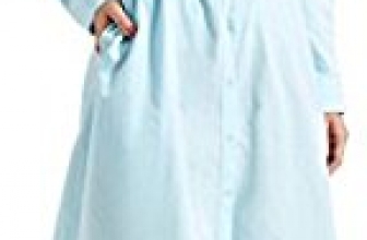 YI HENG MEI Women’s Elegant Modest Muslim Islamic Clothing Solid Abayas Shirt Dress Blouses YI HENG MEI