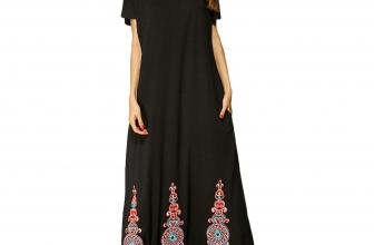 Zhhlinyuan Muslims Womens Dress Abaya Middle Eastern Moroccan Robe Dresses For Summer Zhhlinyuan