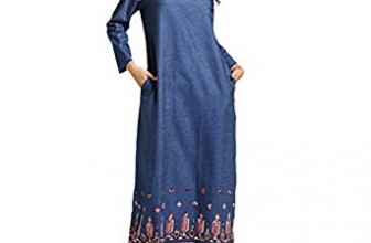 Zhuhaitf Muslims Style Striped Islamic Gown jalabiyas Caftan Kaftan Abaya Maxi Dress Zhuhaitf