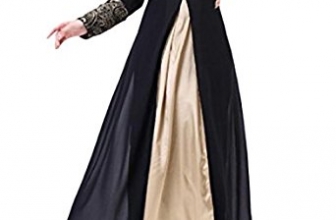 Zimaes Women’s Islamic Comfort Soft Long-Sleeve Maxi Muslim Dress Zimaes-Women