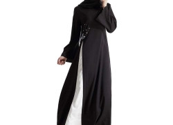 ZooBoo Muslim Women’s Arabian Abaya – Islamic Bodycon Maxi Dress