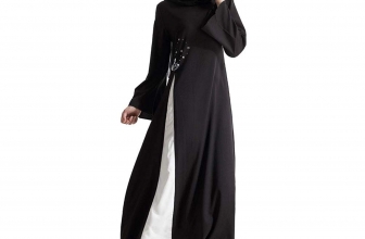 ZooBoo Muslim Women’s Arabian Abaya – Islamic Bodycon Maxi Dress